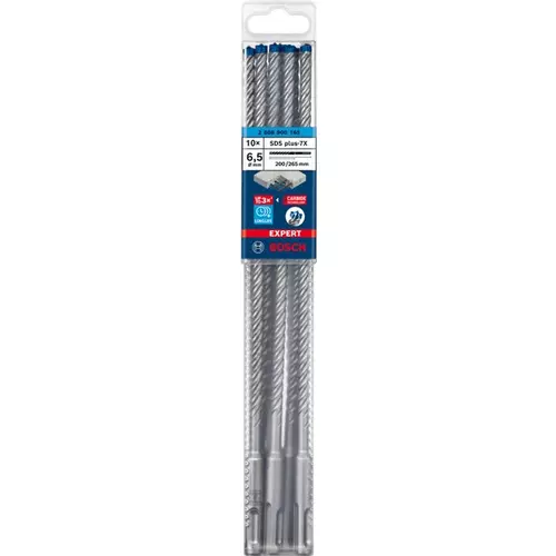 BOSCH Príklepový vrták EXPERT SDS plus-7X, 6,5 x 200 x 265 mm, 10 ks (2)