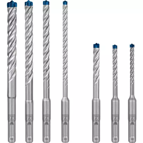 BOSCH Sada príklepových vrtákov EXPERT SDS plus-7X 5/6/6/8/8/10/12 mm, 7 ks (5)