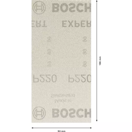 BOSCH Brúsny papier EXPERT M480 pre orbitálne brúsky, 93 x 186 mm, zrnitosť 220, 50 ks (4)