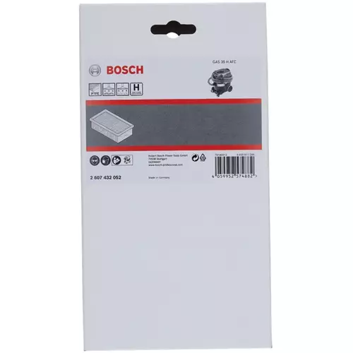 BOSCH Ploché skladané filtre triedy H (HEPA), PTFE (3)