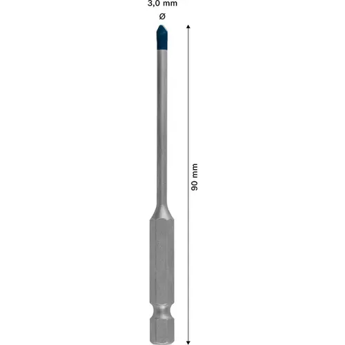 BOSCH Súprava vrtákov EXPERT HEX-9 HardCeramic 3 × 90 mm