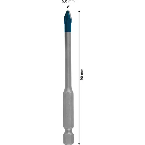 BOSCH Súprava vrtákov EXPERT HEX-9 HardCeramic 5 × 90 mm