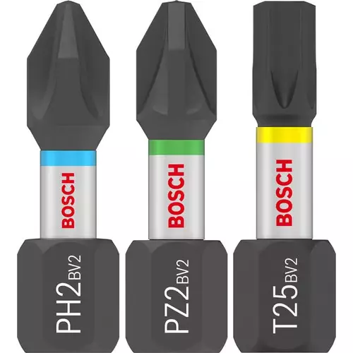 BOSCH Sada skrutkovacích bitov PRO Impact, PH2 (5×), PZ2 (5×), T20 (5×), T25 (5×), T30 (5×), 25 mm, 25 ks