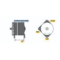 Alternátor BOSCH 0 120 468 131 - obr. 4