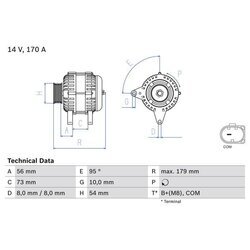 Alternátor BOSCH 0 986 083 470