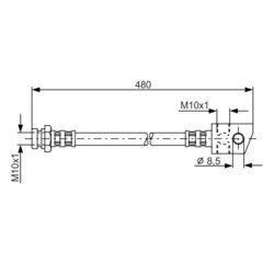 Brzdová hadica BOSCH 1 987 476 910 - obr. 4