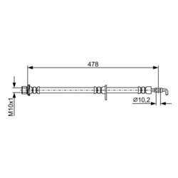 Brzdová hadica BOSCH 1 987 481 927 - obr. 4