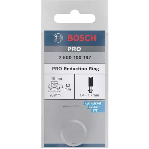 BOSCH Redukčný krúžok pre kotúč PRO do okružnej píly, 20 x 1,2 x 16 mm (3)