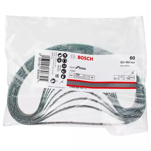 BOSCH Brúsny pás PRO Y580, 13 × 457 mm, G60, 10 ks (7)