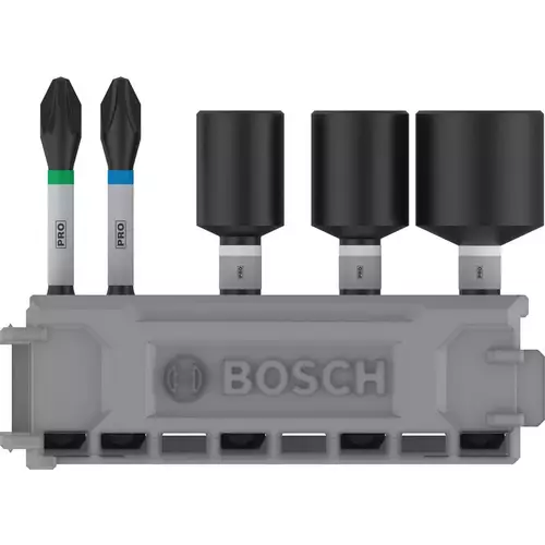 BOSCH Sada PRO Impact Set s maticovými nadstavcami a Pick and Click balením, PH2 x 50, PZ2 x 50, NS8 x 50, NS10 x 50, NS13 x 50 mm, 5 ks (5)