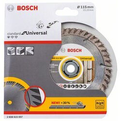 BOSCH Diamantový rezací kotúč Standard for Universal 115 x 22,23