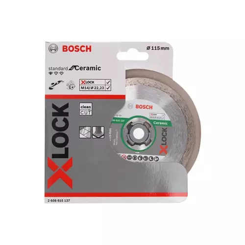 BOSCH Diamantový rezací kotúč X-LOCK Standard for Ceramic, 115 x 22,23 x 1,6 x 7 (3)