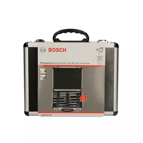 BOSCH 11-dielna sada príklepových vrtákov a sekáčov SDS plus-3, 5 – 12 mm (4)