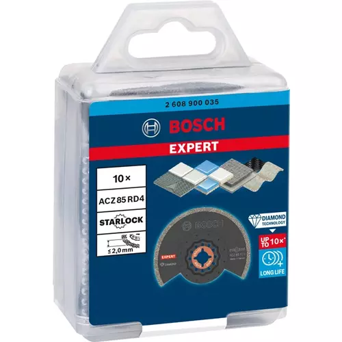 BOSCH Multifunkčný list EXPERT Grout Segment Blade ACZ 85 RD4, 85 mm, 10 ks (3)