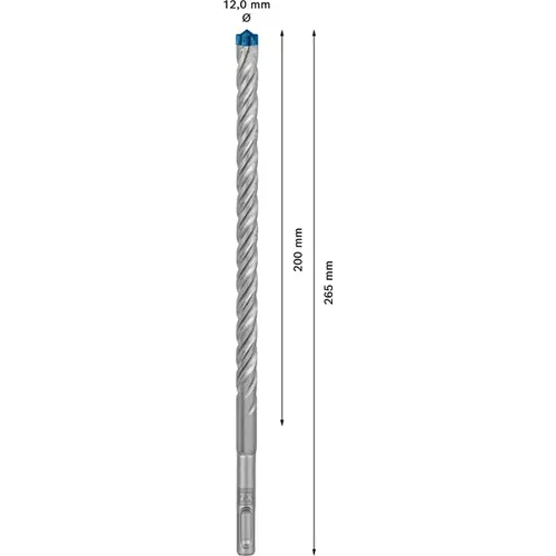 BOSCH Príklepový vrták EXPERT SDS plus-7X, 12 × 200 × 265 mm