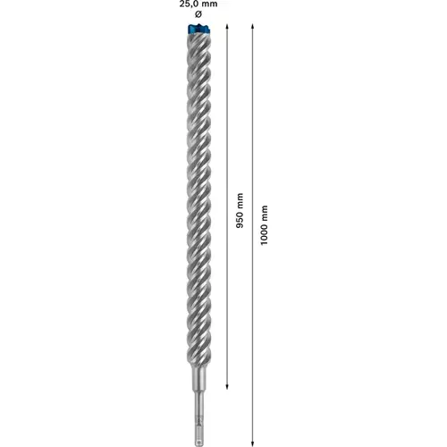 BOSCH Príklepový vrták EXPERT SDS plus-7X, 25 x 950 x 1000 mm