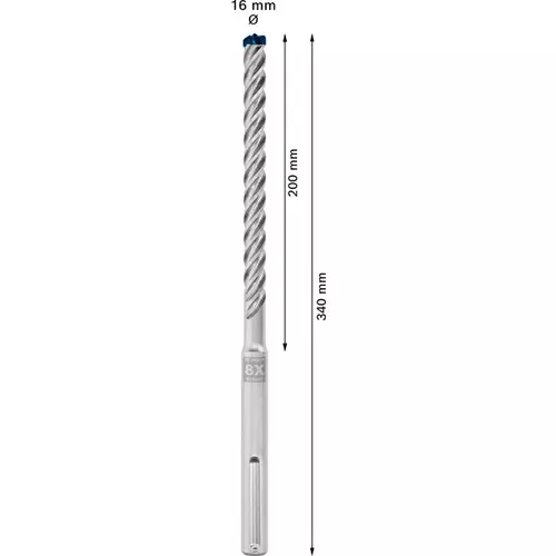 BOSCH Príklepový vrták EXPERT SDS max-8X 16 x 200 x 340 mm, 5 ks.