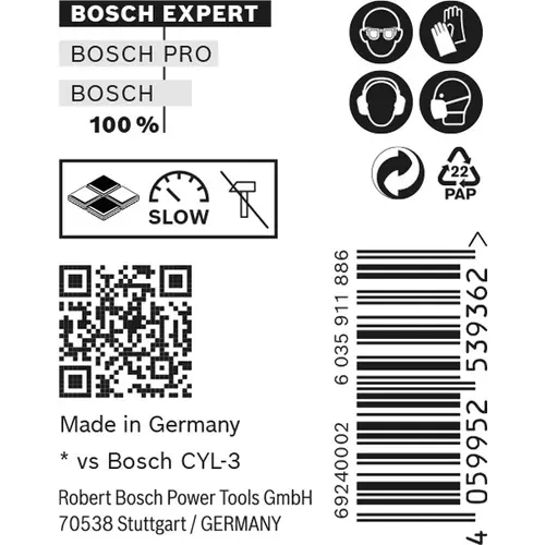 BOSCH Vrták EXPERT CYL-9 MultiConstruction, 8 x 80 x 120 mm, 10 ks