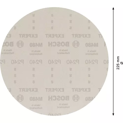 BOSCH Brúsny papier EXPERT M480 pre brúsky na sadrokartón, 225 mm, zrnitosť 240, 25 ks (4)