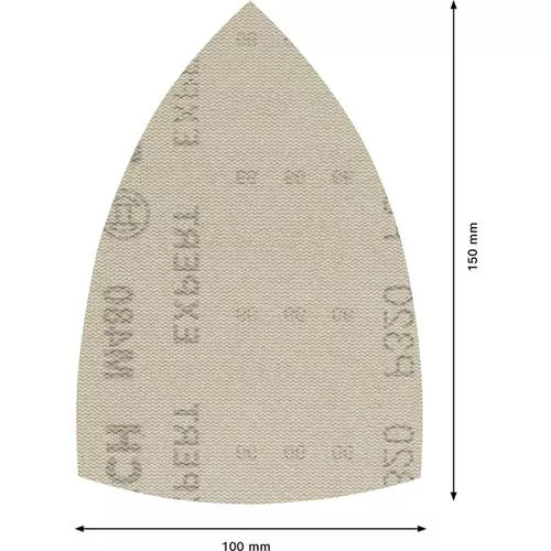 BOSCH Brúsny papier EXPERT M480 pre viacúčelové brúsky, 100 x 150 mm, zrnitosť 320, 10 ks (4)