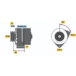 Alternátor BOSCH 0 986 034 700