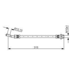 Brzdová hadica BOSCH 1 987 481 526 - obr. 4