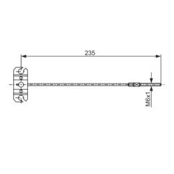 Ťažné lanko parkovacej brzdy BOSCH 1 987 482 895 - obr. 4