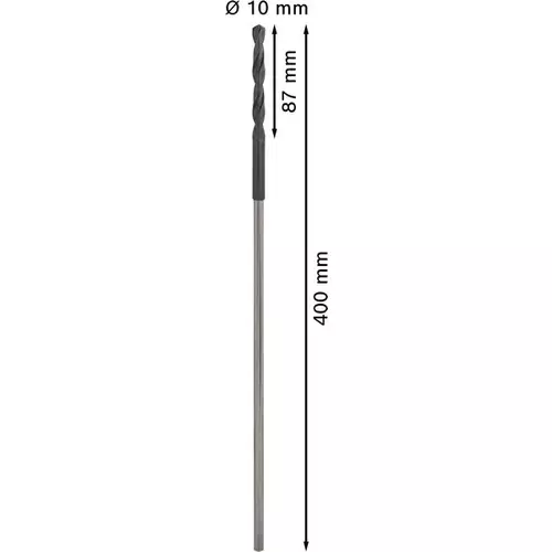 BOSCH Montážny vrták do dreva PRO Wood HSS, 10 x 87 x 400 mm