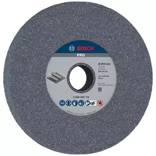 BOSCH Brúsny kotúč PRO Metal, 200 x 25 x 32 mm, G60 (5)