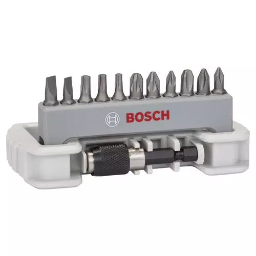 BOSCH 11-dielna sada skrutkovacích bitov s držiakom bitov PH/PZ/T/S