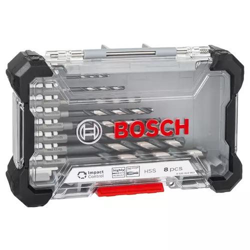 BOSCH Sada skrutkovicových vrtákov PRO Metal HSS-G Impact, 8 ks (17)