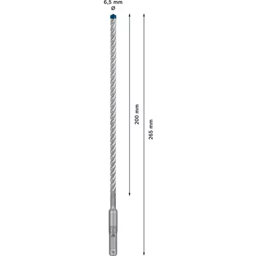 BOSCH Príklepový vrták EXPERT SDS plus-7X, 6,5 x 200 x 265 mm