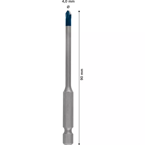 BOSCH Súprava vrtákov EXPERT HEX-9 HardCeramic 4 × 90 mm