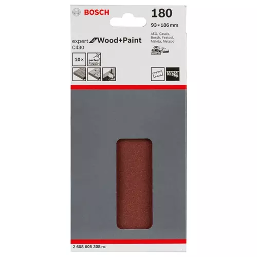 BOSCH Brúsny list C430, 10-kusové balenie (3)