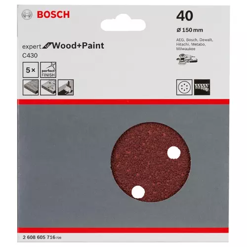 BOSCH Brúsny list C430, 5-kusové balenie (3)