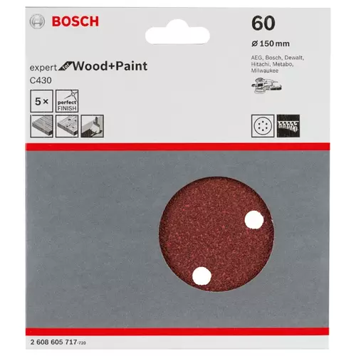 BOSCH Brúsny list C430, 5-kusové balenie (3)