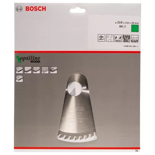 BOSCH Kotúč PRO Wood na drevo pre okružné píly, 210 x 2,8 x 30 mm (20)