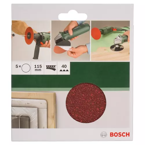 BOSCH 5-diel. sada brúsnych listov pre uhlové brúsky (3)