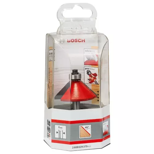 BOSCH Fazetová fréza Expert for Wood, 8 mm, d = 44 mm, l = 18,5 mm, g = 61 mm (3)