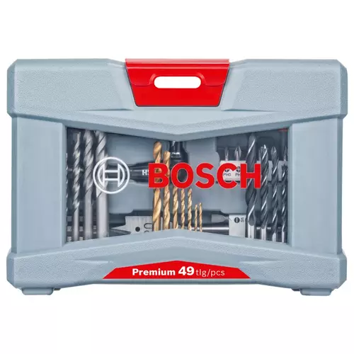 BOSCH 49-dielna sada vrtákov a skrutkovacích hrotov Premium X-Line (3)