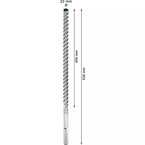 BOSCH Príklepový vrták EXPERT SDS max-8X 22 × 400 × 520 mm, 5 ks