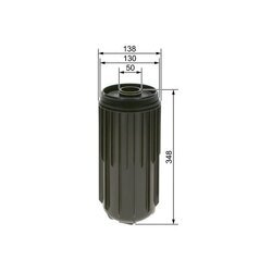 Olejový filter BOSCH F 026 407 241 - obr. 4