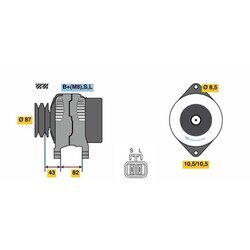 Alternátor BOSCH 0 986 080 860