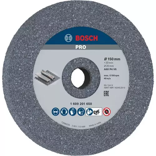 BOSCH Brúsny kotúč PRO Metal, 150 x 20 x 20 mm, G60 (5)