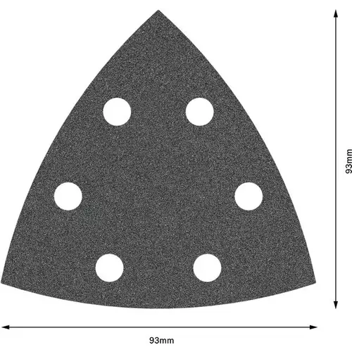 BOSCH Brúsny papier PRO F355, 93 mm, G80, 5 ks (4)