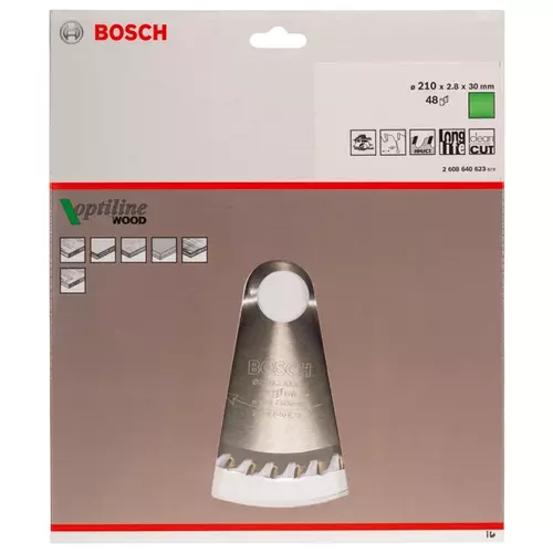 BOSCH Kotúč PRO Wood na drevo pre okružné píly, 210 x 2,8 x 30 mm (20)