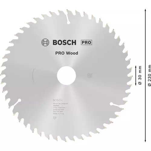 BOSCH Kotúč PRO Wood na drevo pre okružné píly, 210 x 2,8 x 30 mm (5)