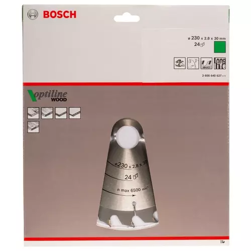 BOSCH Kotúč PRO Wood na drevo pre okružné píly, 230 x 2,8 x 30 mm (20)