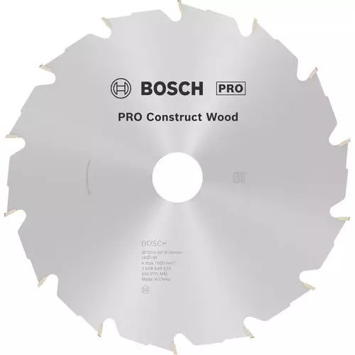 BOSCH Kotúč PRO Construct Wood na drevo pre okružné píly, 210 x 2,8 x 30 mm (6)