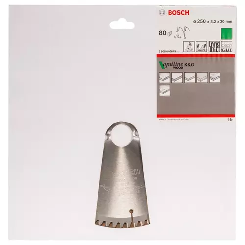 BOSCH Kotúč PRO Wood na drevo pre okružné píly, 250 x 3,2 x 30 mm (30)